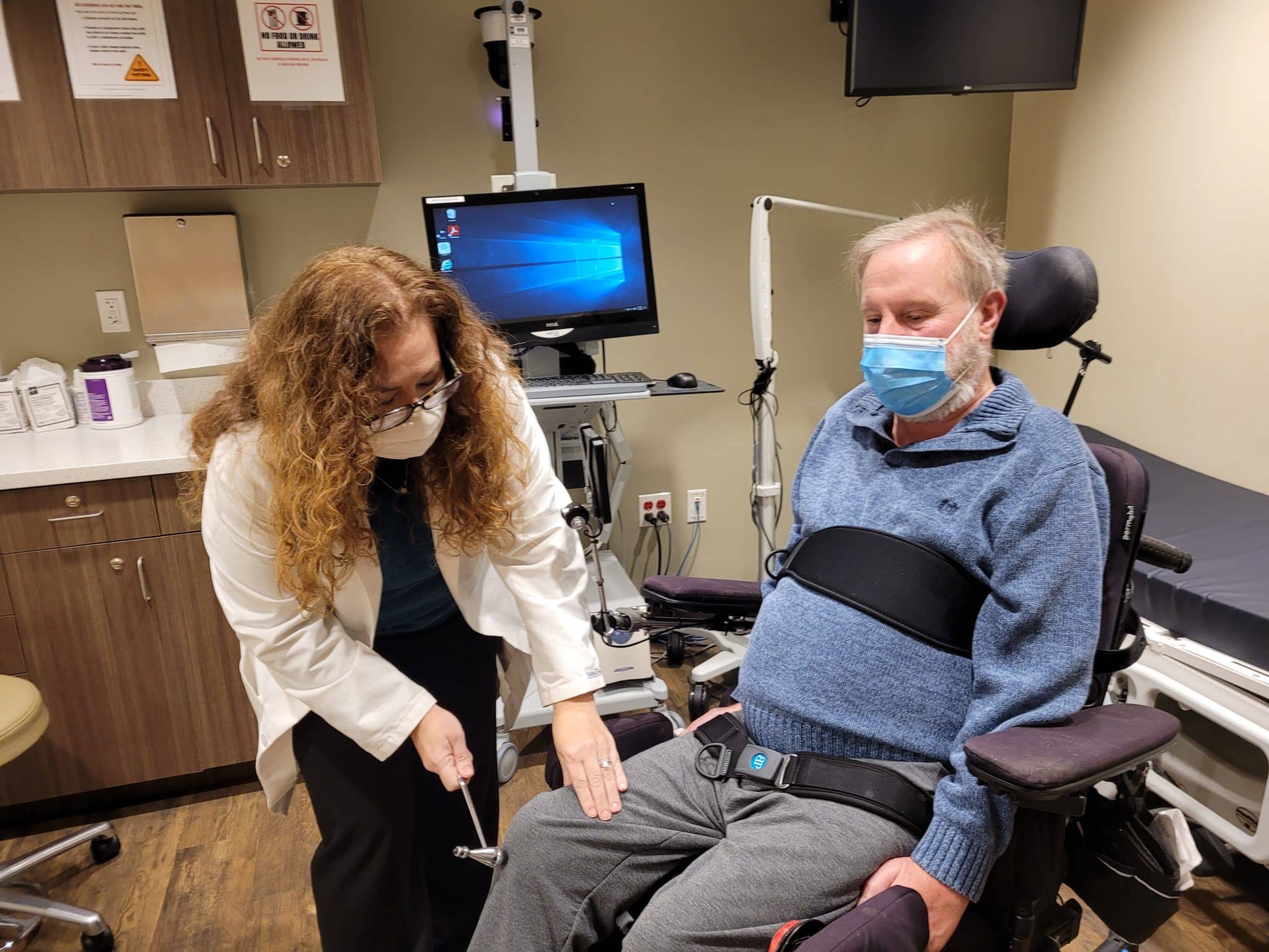 person with ALS at Stony Brook Clinic