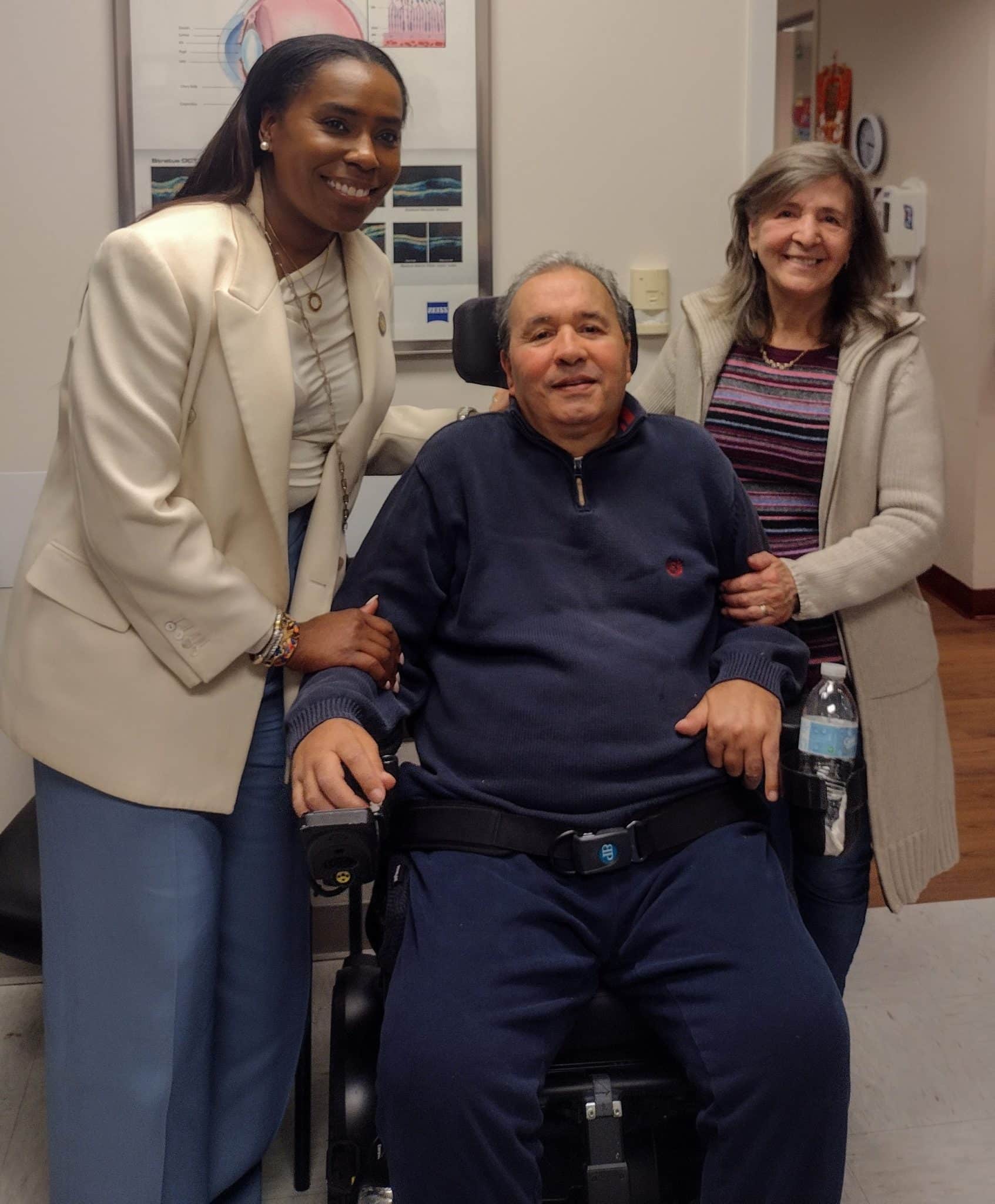 New Jersey Assemblymember McCoy visits the Rutgers Robert Wood Johnson Medical School,  ALS Clinic.