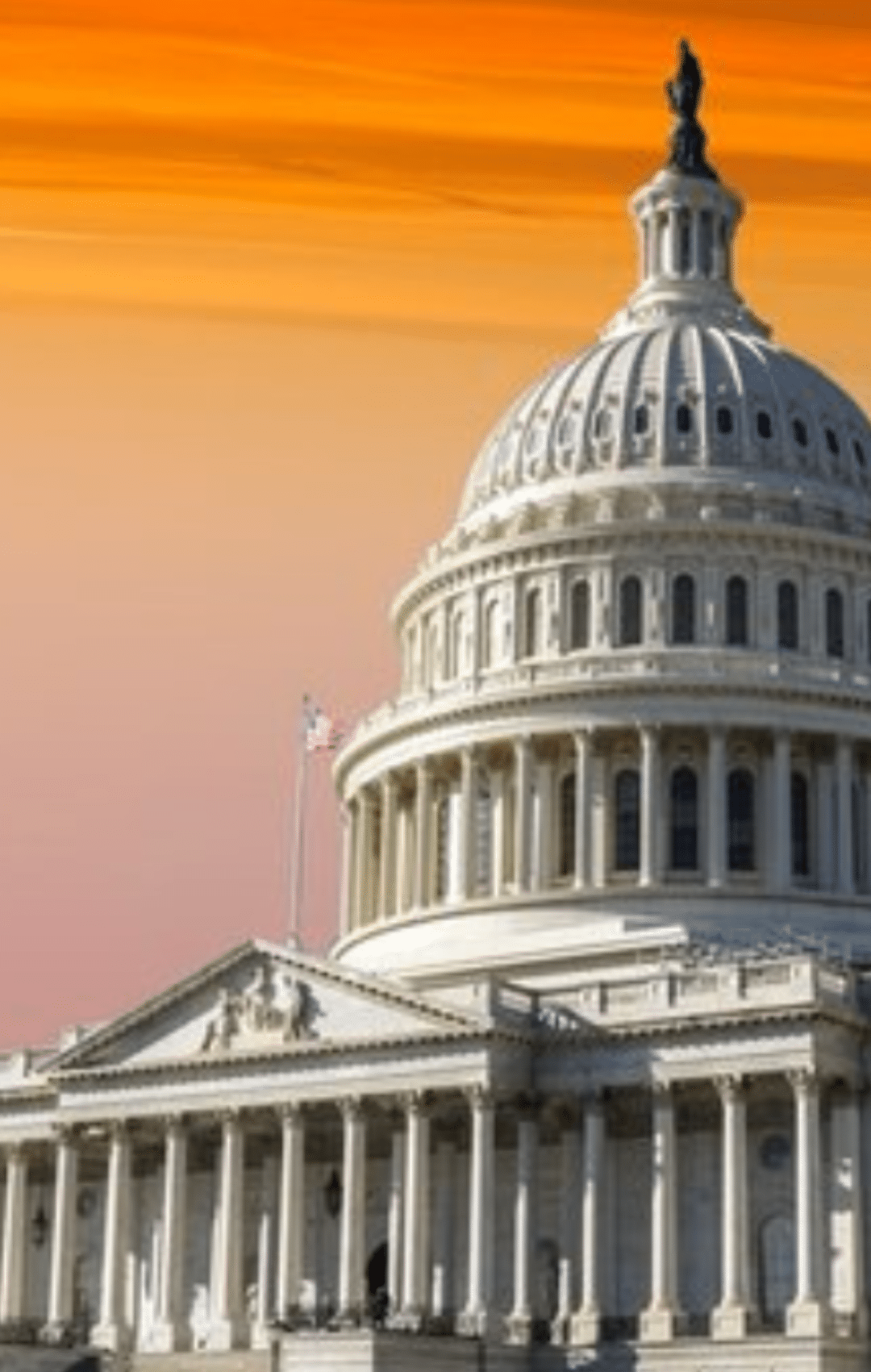 DC Capitol Orange Sky Vert
